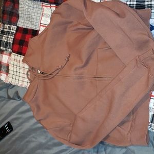 Brown cropped zip up,  full tilt
